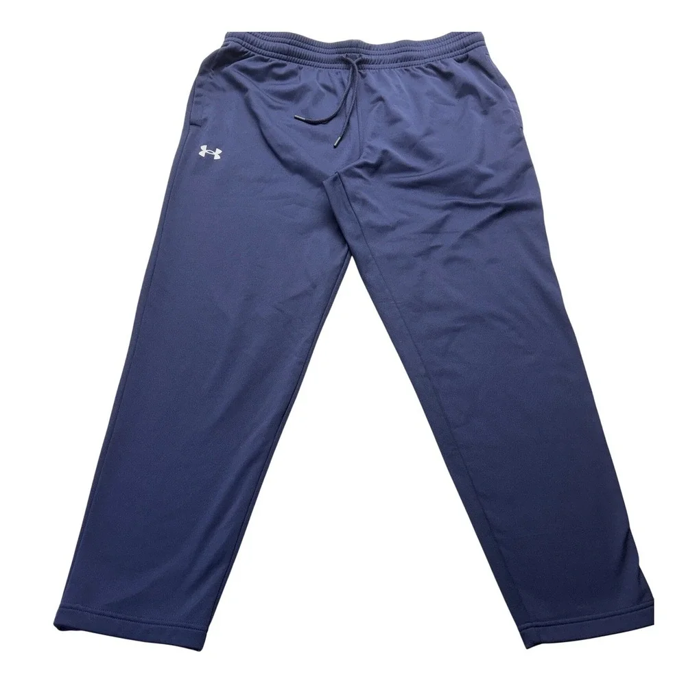 Under Armour Pants Mens 2XL Navy Blue‎ Loose Fit Training Athletic